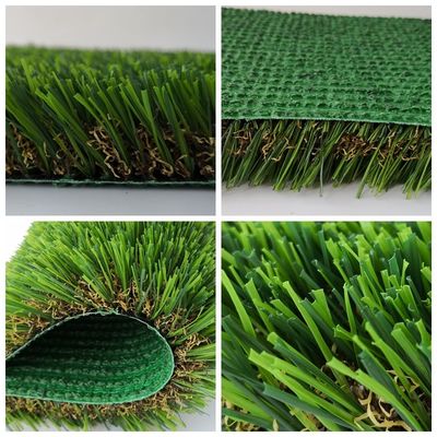 16800stitches/m2 밀도 녹색 U 모양 합성 잔디 높은 Dtex와 녹색 색상