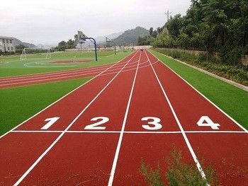 16800 밀도의 붉은 노란색 보라색 파란색과 분홍색의 다채로운 인공 잔디 잔디