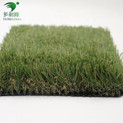 고밀도 자외선 보호 인공 잔디 주거용 녹색 카펫 6mm 충전