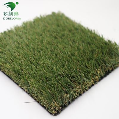 고밀도 자외선 보호 인공 잔디 주거용 녹색 카펫 6mm 충전