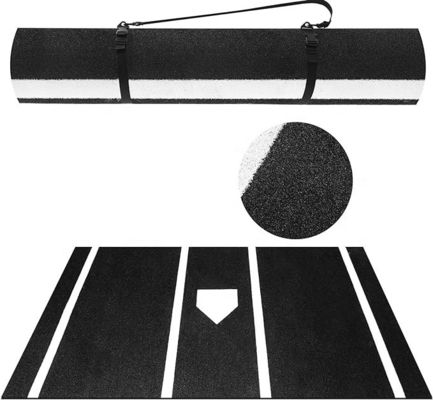 녹색, 파란색, 빨간색 야구 타기 매트 12' x 6' 스파일 높이 15mm 실내 야외 훈련