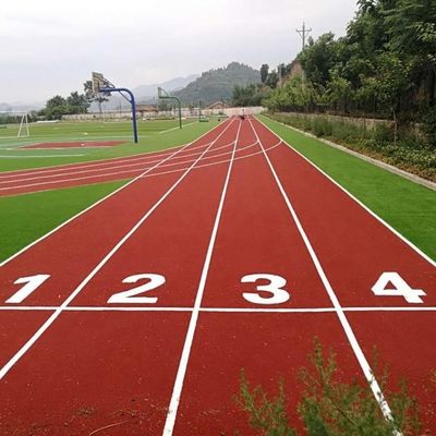 높이 10mm-15mm 레드 인공 잔디 배드민턴 달리기 경로 및 트랙 스포츠 배드민턴